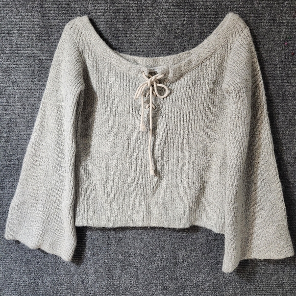 Endless Rose Cropped Gray Women's Sweater Sz. Small - Picture 1 of 11